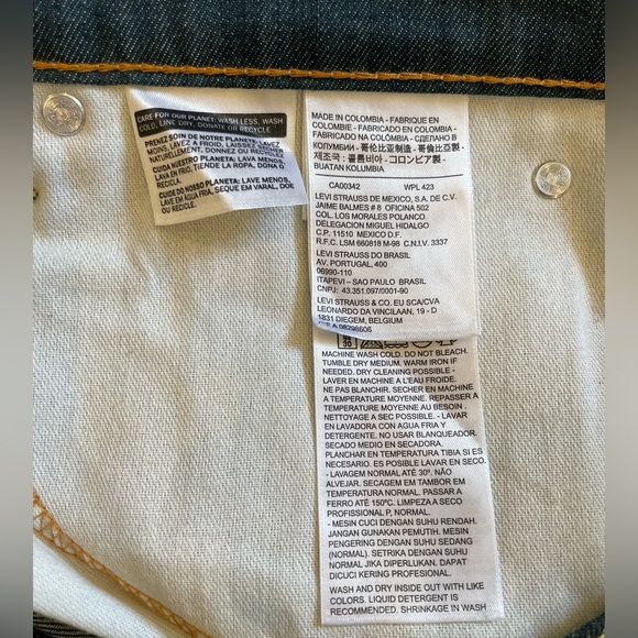 Levis Rinsed Playa 511 Slim Fit MEN'S JEANS 04511-0408 - Picture 5 of 9